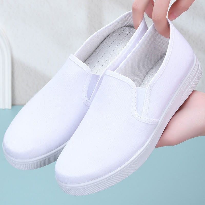 White Work Nurse Shoes Slip-on Non-slip Wear-resistant